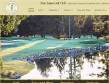 Tablet Screenshot of golfpinelakes.com